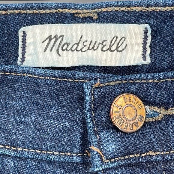 Madewell 10"‎ High Riser Skinny Skinny Jeans F4684 Dark Wash Stretch Women 25 - Picture 7 of 15